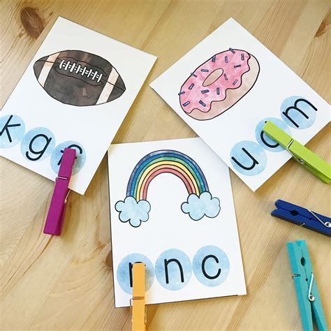 Beginning Sound Peg Cards Beginning Sound Tot School Printables