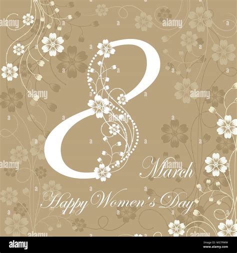 Womens Day Greeting Card Stock Vector Images Alamy