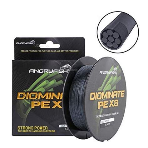 Linha De Pesca Multi Filamento X Diominate Angryfish Metros Mm