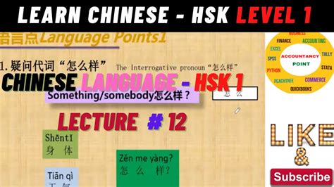 Learn Chinese For Beginners Hsk Chinese Class Lecture Youtube