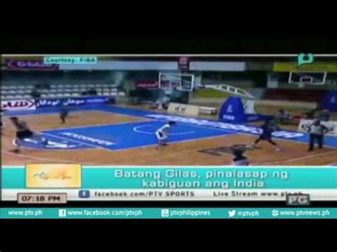 Ptvsports Batang Gilas Pinalasap Ng Kabiguan Ang India