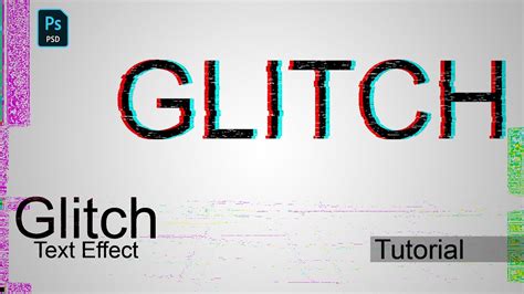 Create Glitch Text Effect In Photoshop Adobe Photoshop Tutorial