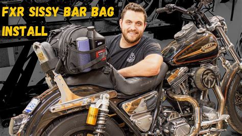 Kemimoto Sissy Bar Bag Install Harley Davidson Fxr Youtube