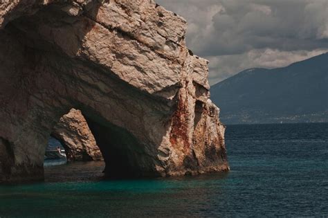 Premium Photo Blue Caves On Zakynthos Island