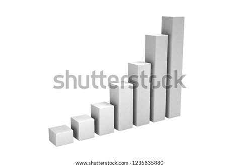 Business Growth Bar Graph Curve 3d 스톡 일러스트 1235835880