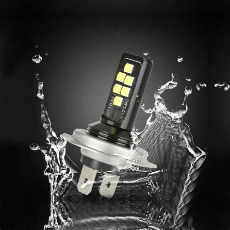 X H Led Light Car Headlight Lamp Bulb High Low Beam W K White