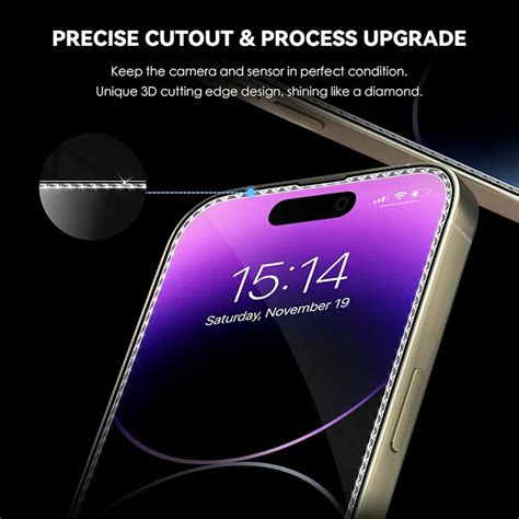 9h 3d Big Curved Edge Full Cover Screen Protector For Iphone 15 14pro