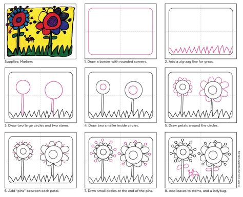 How do you draw flowers - officialose