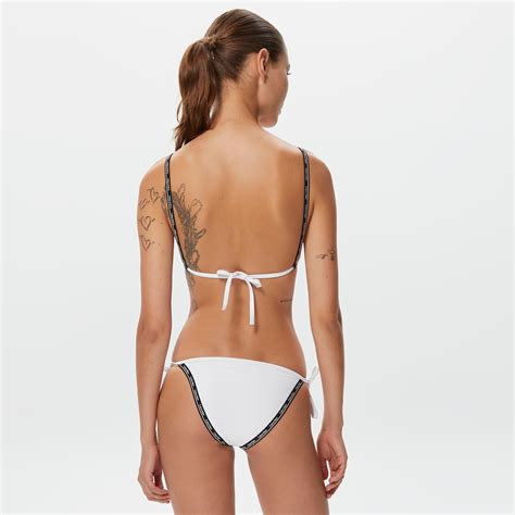 Calvin Klein Triangle Kad N Beyaz Bikini St Kadin Mayo Bikini