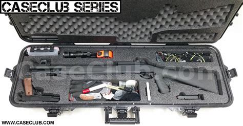 Case Club Waterproof Tactical Shotgun Case with Silica Gel & Accessory Box