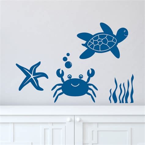 Crab Wall Decal Etsy