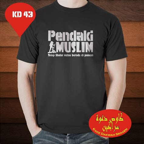 Jual KAOS PENDAKI MUSLIM Di Lapak KAOS DAKWAH SRAGEN Candar