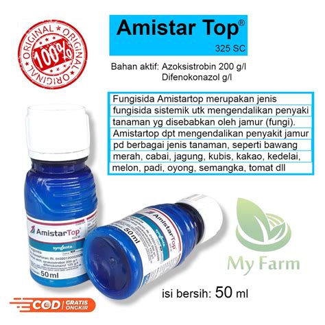 Jual Amistartop 325 Sc 50 Ml Fungisida Sistemik Obat Hama Jamur Pada