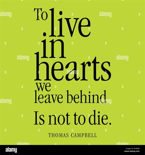 To live in hearts we leave behind Stock Vector Images - Alamy