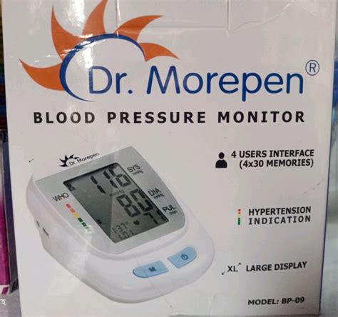 Bp 09 Dr Morepen Blood Pressure Machine For Personal 002 Pressure