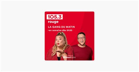 La Gang Du Matin De Drummondville On Apple Podcasts