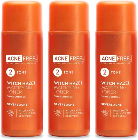 Acne Free Witch Hazel Mattifying Toner With Glycolic Acid