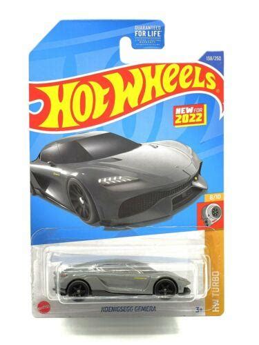 Hot Wheels Koenigsegg Gemera Gray Hw Turbo W Real Riders Super Custom