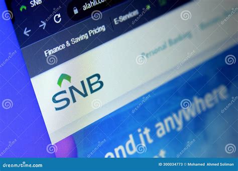 SNB , Saudi National Bank editorial stock photo. Image of commercial ...