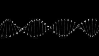 Animated DNA Chain Black Backgrounds Stock Video Footage Dna