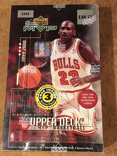 1999 2000 UPPER DECK MVP BASKETBALL CARD PACK POS MICHAEL JORDAN INSERT