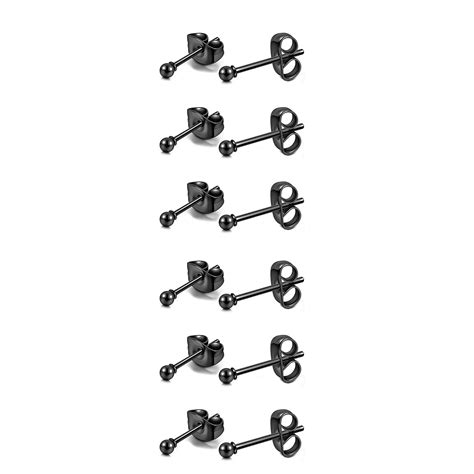 Pack of 6 Pairs 14K Gold Filled Polished Ball Stud... – Vicedeal