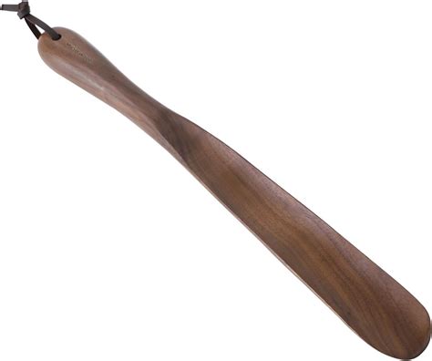 Muso Wood Schuhlöffel holz Schuhanzieher lang 38cm mit hängendem Loch