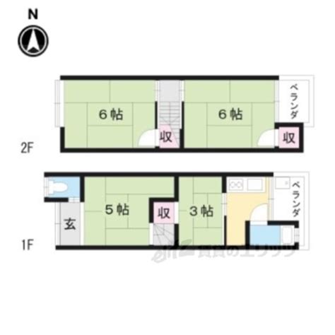 阪急京都本線 西向日駅 地上2階建て 築51年 京都府向日市鶏冠井町堀ノ内 49万円／4k 和室3 和室5 和室6 和室6／4547