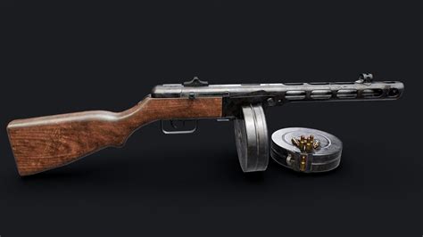 PPSh-41 submachine gun - 3D model by Thomas (@soulleech) [bdfd93b ...