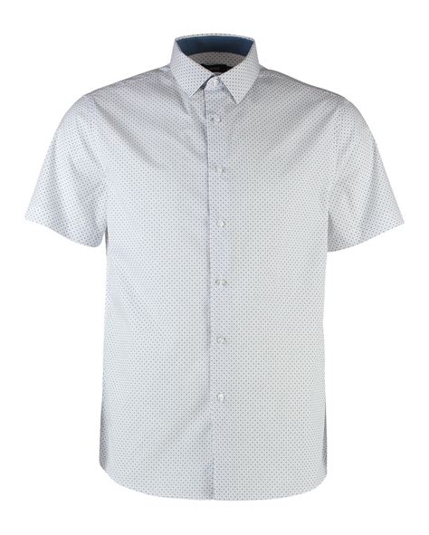 Riachuelo Camisa Social Manga Curta Masculina Regular Branco