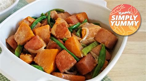 Ginataang Kalabasa With Pork Luncheon Meat Recipe