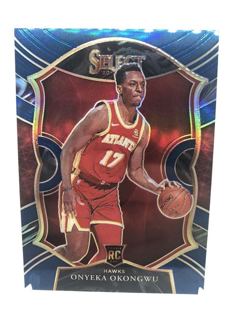 Onyeka Okongwu Select Concourse Silver Prizm Blue Rc Hawks