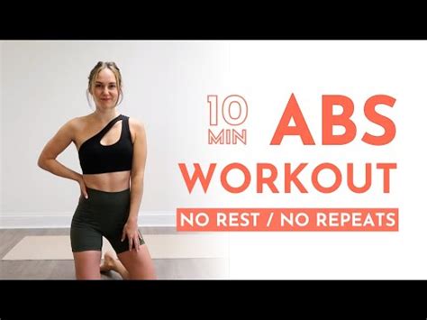 Killer Abs Workout Minutes No Rest No Repeats Youtube