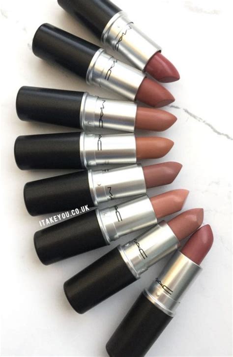 8 Shades Of Nude Mac Lipsticks Amplified Mac Lipstick Matte Lipstick