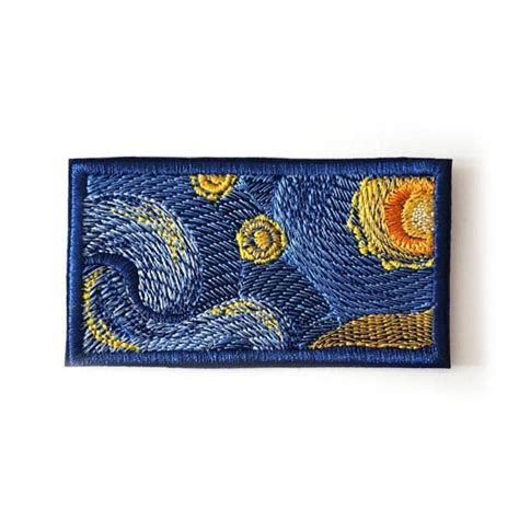 Vincent Van Gogh Iron On Patch Etsy