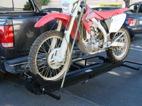 SINGLE DIRT BIKE HITCH HAULER WITH CARGO STORAGE | Motorcycle Trailer