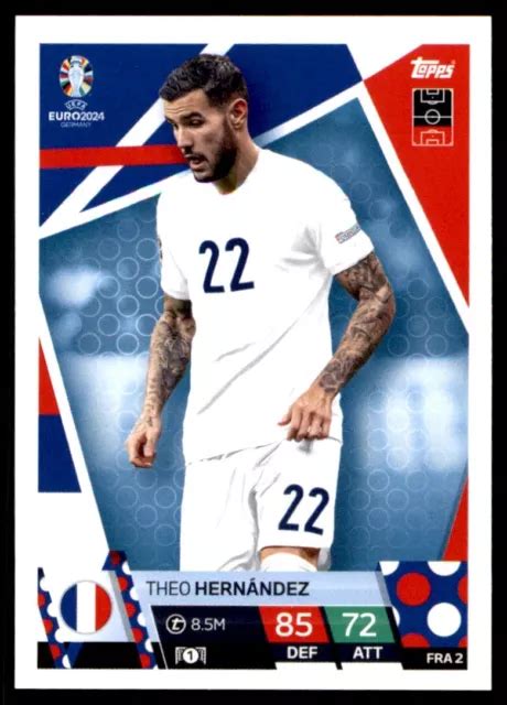 Topps Match Attax Euro Theo Hern Ndez France Base Card No Fra