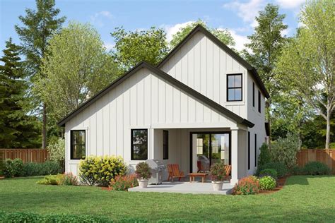 Wide Modern Farmhouse Plan With Bedrooms And Bonus Room Am