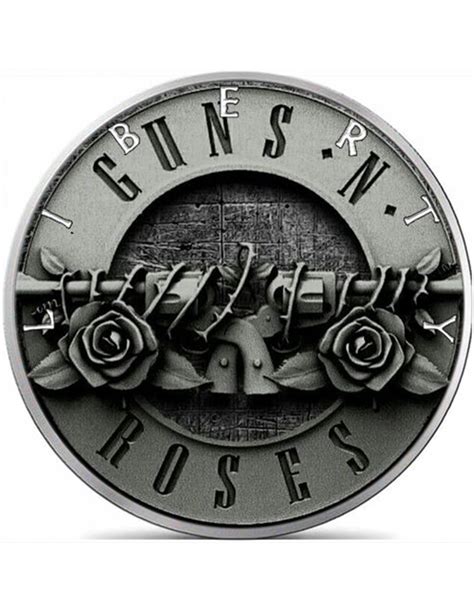 Guns N Roses Arte Kennedy Medio D Lar Moneda Usa