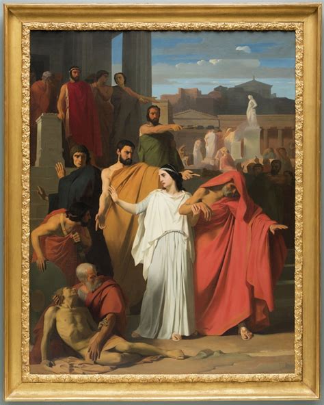 Oedipus Going Into Exile From Thebes By Henri Augustin Gambard Useum