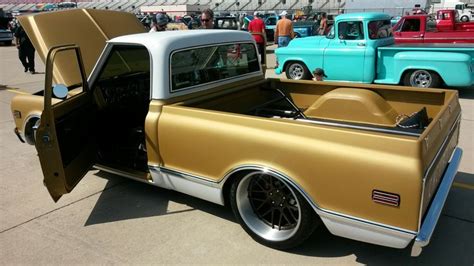 67 68 Chevy C10 Gold And White Goodguys 2017 Texas Db Chevy C10 C10