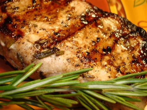 Grilled Rosemary Garlic Pork Chops Recipe