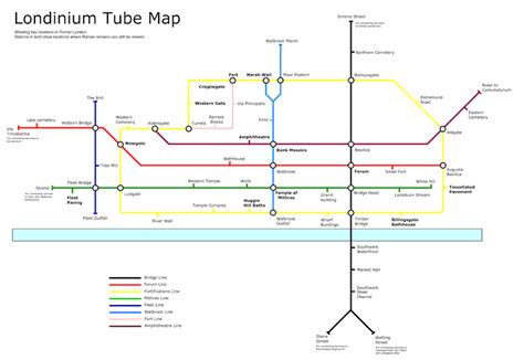 A Tube Map Of Roman London | Londonist