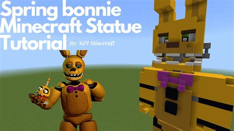 Spring Bonnie Minecraft Statue Tutorial Fnaf Youtube