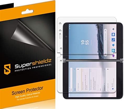 Supershieldz Paquete de 3 diseñado para Microsoft Surface Duo