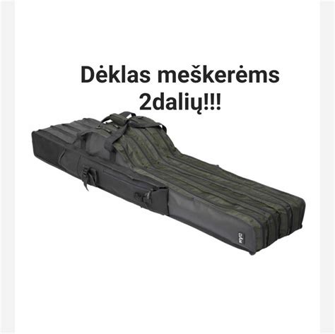 Meškerių dėklas DAM 2 Compartment Rod Bag 1 50m Pockets Žvynius