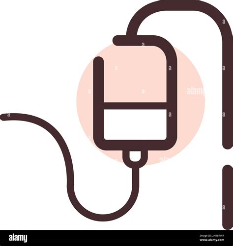 Medical Infusion Illustration Vector On A White Background Stock