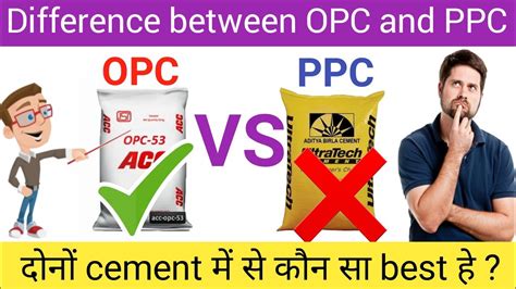 Difference Between OPC And PPC Cement OPC VS PPC Cement PPC VS OPC