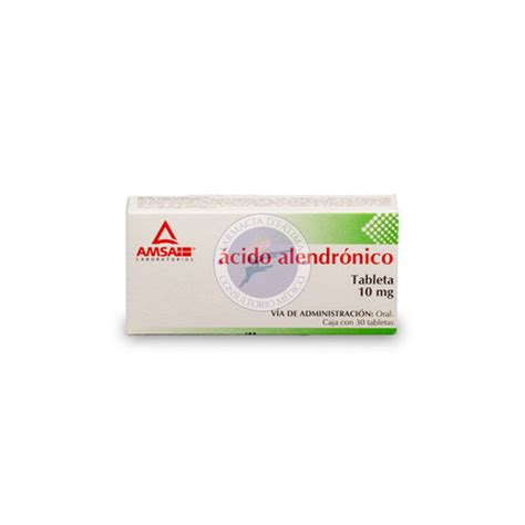 Acido Alendrónico Amsa tableta 10mg 30 tabletas Farmacia D Fatima