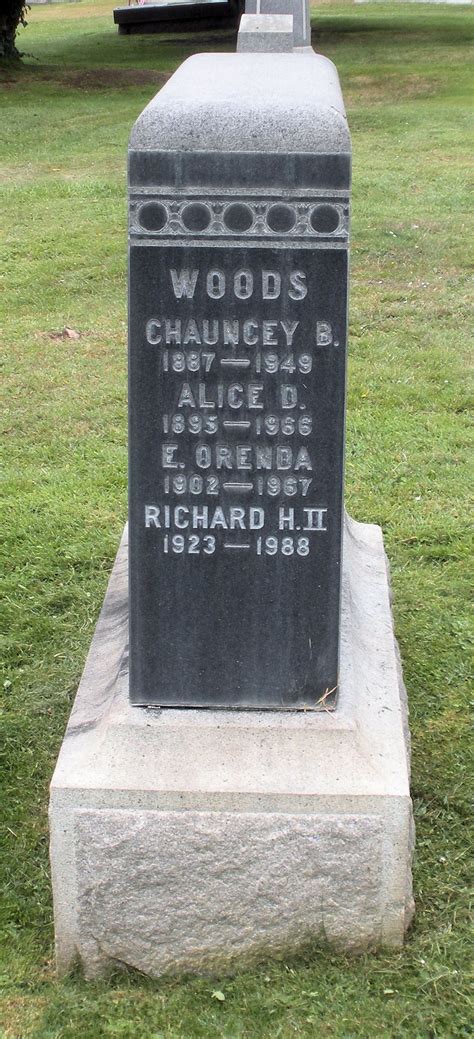 Chauncey Burr Woods Find A Grave Memorial